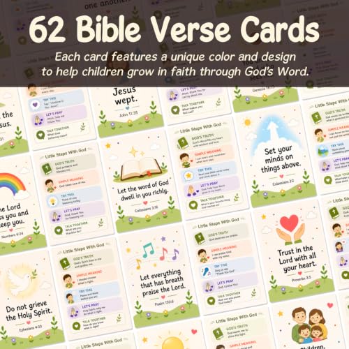 Prayer Cards for Kids, Biblical Affirmation Cards for Kids