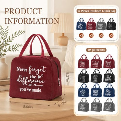 12 Pcs Employee Appreciation Lunch Bags Gifts Bulk for Team - style: Appreciation
