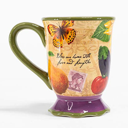 Divinity Boutique 23648 Ceramic Coffee Mug, Multicolor - color: Bella Vita