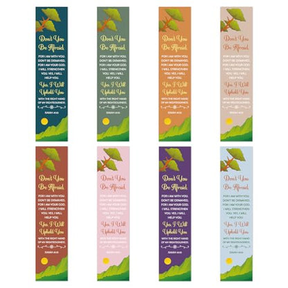 8Pcs Christian Bookmarks for Women Men Religious Gift Inspirational Scripture Gifts Catholic Spiritual Gifts Faith Based Gift Easter Christmas Birthday Present for Family Friend Bible Verse Bookmarks - color: Bible Bookmarks