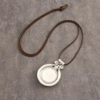 Leather Necklace for Women Long Boho Pendant Hippie Choker Necklace Bohemian Layered Leather Rope Wooden Jewelry Gifts - style: Leather Turquoise Necklace