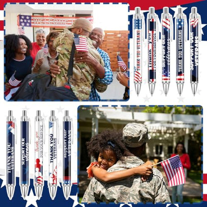 30 Pcs Veteran Day Ballpoint Pens Patriotic Pens Veterans Gifts Bulk - style: Veteran