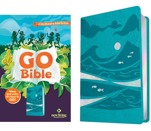 NLT GO Bible for Kids (LeatherLike, Teal Ocean): A Life-Changing Bible for Kids