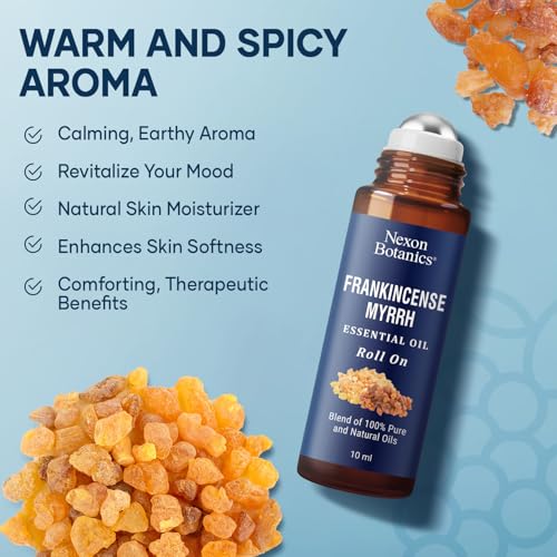 Frankincense & Myrrh Roll-On for Skin Care 10 ml - Aromatherapy & Wellness