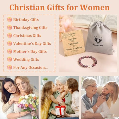 Christian Grandparents - Day Gifts for Women, Religious Cross Bracelet - color: Every -Red