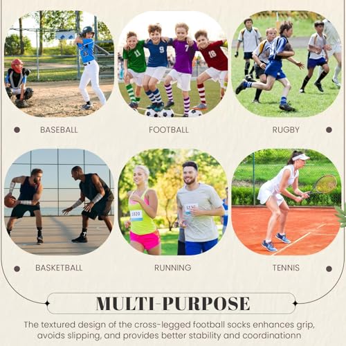 TrelaCo 2 Sets Cross Grip Socks with 2 Pcs Christian Athletic Tape Jesus Soccer Grip Socks Cotton Sports Athletic Tape Serrated Edges for Easter Gifts Football Baseball(Black White,Philippians 4:13) - color: Philippians 4:13