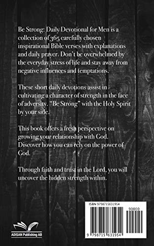 Be Strong: Daily Devotional for Men (Christian Gifts for Men)