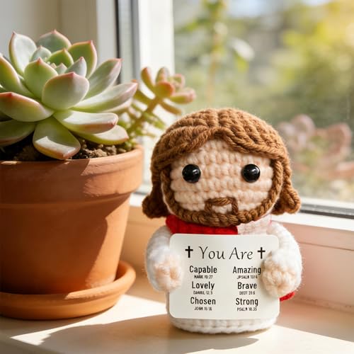 Positive Crochet Jesus Stocking Stuffers for Kids Teens Women Friend