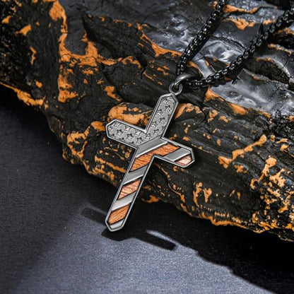 American Flag/Eagle/Star Necklace for Women 925 Sterling Silver Silver/Gold/Black American Flag Pendant 4th of July Jewelry for Wife Sister Girlfriend - color: Black-7