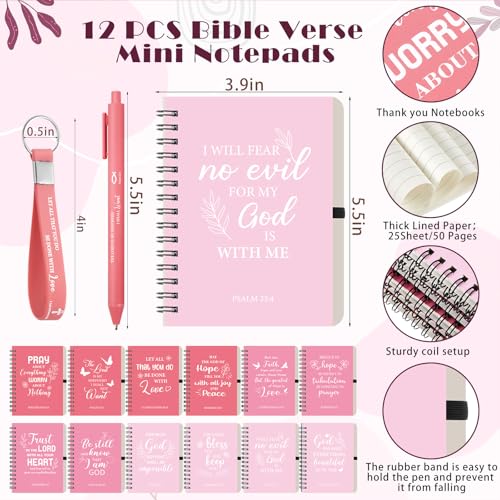 Skylety 12 Set Christian Gifts Bulk Scripture Cup Set, Pink Gradient - color: Pink Gradient