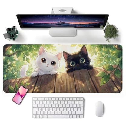 Mouse Pad, Desk Mat, 31.5x11.8in Large Mousepad, Kitten - color: Kitten