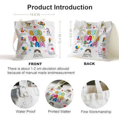 Book Canvas Bag, Read Tote Bag, Inspirational Canvas Bag. - color: White Read Inspirational-01