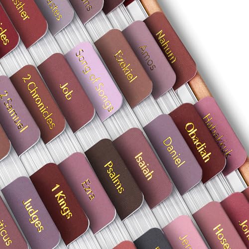 Mr. Pen- Bible Tabs, 75 pcs, Earth Tone, Gold Foil Embossed Lettering - color: Earth Tone
