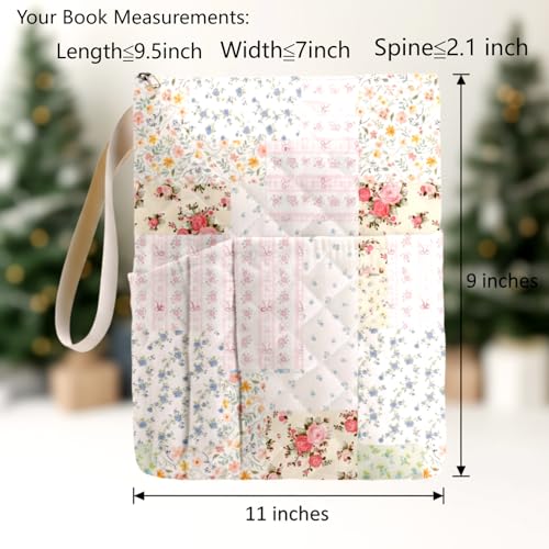 Gilprop Bible Book Sleeve 11" x 9" Spliced Flower Quilted Zippered - style: Spliced Flower