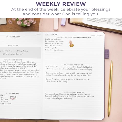 Clever Fox Prayer Journal with Prompts, Bible, Women, Teen, B5 Lavender - color: Lavender, size: Smaller than A4 (7" x 10")
