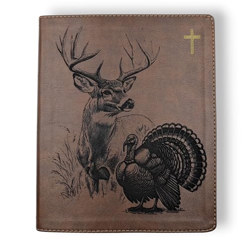 J2 Personalized NIV Journal Bible with Deer & Turkey Engraving