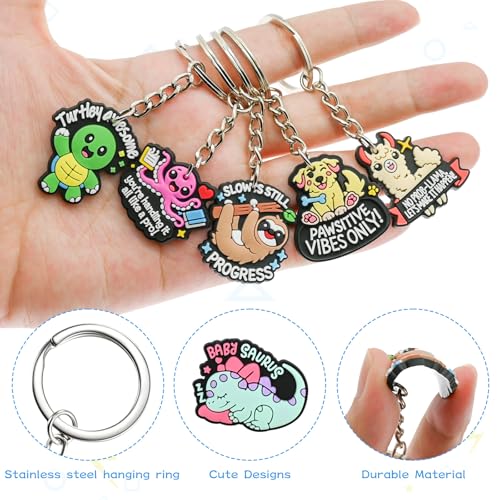 Cute Keychain Bulk,Cute Key Chain for Car Keys Purse Bag Rewards - color: Animal-30