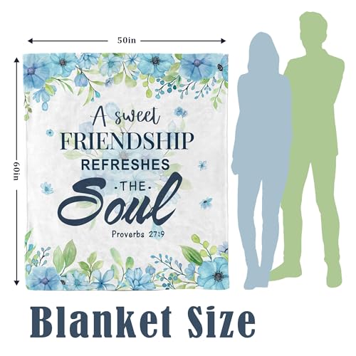 Friendship Blanket for Women, Best Friend Birthday Gifts for Women 50"X60"