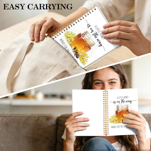 ERHACHAIJIA A Little Honey is On The Way Wishes for The Spiral Notebooks - color: White-orange-yellow