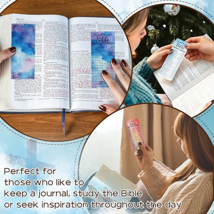 120 Pcs Colorful Bible Emergency Numbers Bookmark Christian Bookmarks Bible Verse Bookmarks for Church Welcome Gifts Sunday School Prayer Reading Rewards 2.3 x 5.3inch - color: Colorful