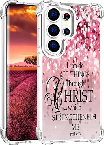 for Samsung Galaxy S26 Ultra Case - Pink Bible Verses - color: Pink Bible Verses, size: Galaxy S26 Ultra