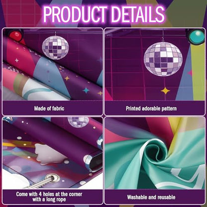 WovWeave Vbs 2026 Backdrop 7x5 ft Illumination Party Backdrop Church Vacation Bible School Banner Christian Party Decoration Backfround Sunday School Religious Event Photo Booth Banner - style: VBS