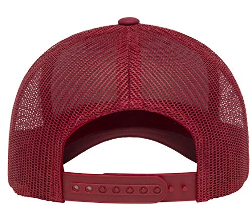 Yupoong Yp Classics Retro Trucker Cap - color: Cranberry, size: One Size, style: Single