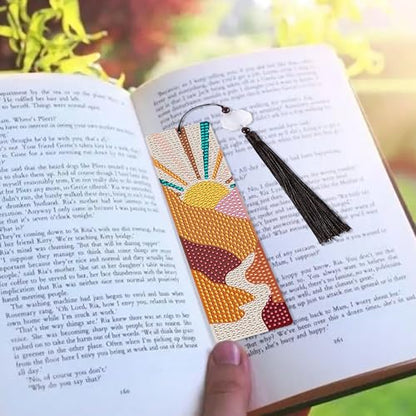 Boho Diamond Art Bookmarks, Diamond Painting Book Marks for Adults - style: Bohemian