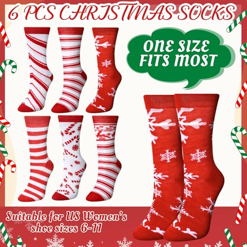 Funnymoom 24 Pcs Christmas Candy Cane Gifts Set Include 24 oz Merry Christmas Plastic Tumbler Cup with Lids and Straw Makeup Cosmetic Red Bag Crew Sock Keychain for Xmas Winter Friendmas Gifts - style: Candy