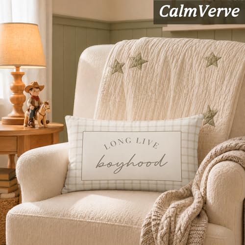 Long Live Boyhood Boy Nursery Decor 12x20 Pillow Cover, - color: Long Live Boyhood1 Retro-2x20