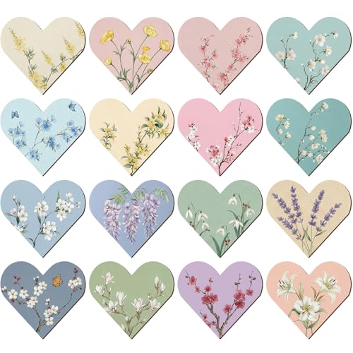 Resurhang 112 Pcs Heart Flower Magnetic Bookmarks Bulk Foldable Floral Page Corner Bookmark for Women Tea Party Gifts Handmade Reading Book Marks for Reading Lovers Book Club Back to School Teacher - style: Floral