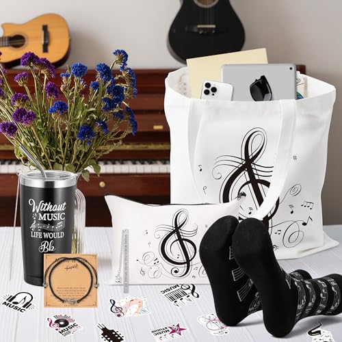 Y1tvei Canvas Bags Gifts, Tote Bag with Makeup Pouch, Birthday Party Favors