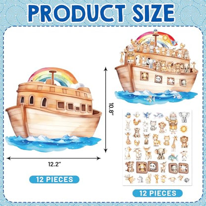 Treasure Cove Noah's Ark Animal Sticker Scene Crafts for Kids Sunday School