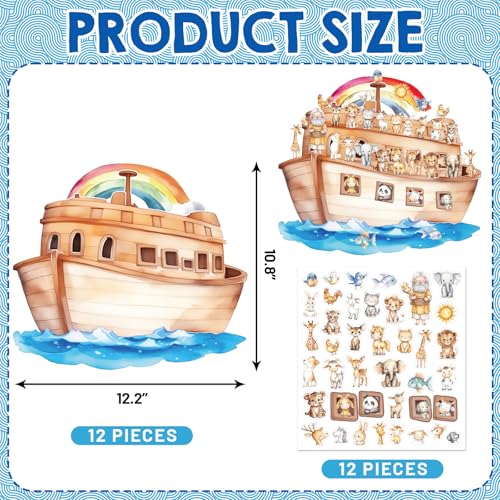 Treasure Cove Noah's Ark Animal Sticker Scene Crafts for Kids Sunday School