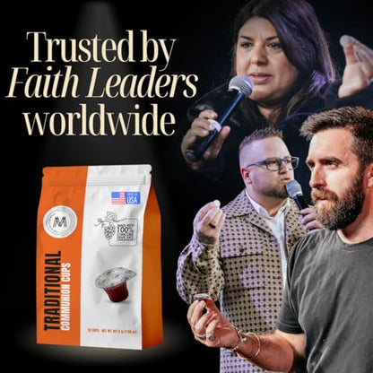 Miracle Meal Prefilled Communion Cup & Wafer Set, Travel Pack of 25-Cups - size: Traditional Bag of 25