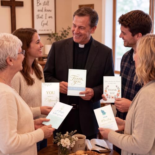 24 Pack Christian Pastor Ministry Appreciation Cards, Pastor - style: Pastor