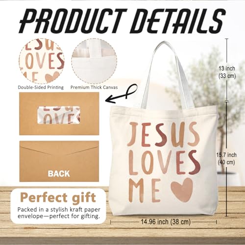 Bible Tote BagsGifts for Women, Cute Christian Church Canvas Tote Bag Christian Reusable Shopping Bags - color: Bible-03
