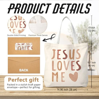 Bible Tote BagsGifts for Women, Cute Christian Church Canvas Tote Bag Christian Reusable Shopping Bags - color: Bible-03