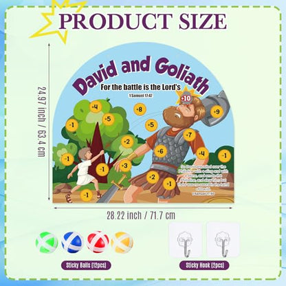 Soulchen David and Goliath Dart Board Game for Kids Religious Activities