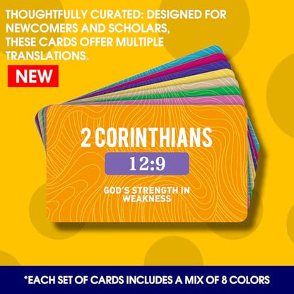Bible Memory Verse Cards, Weekly Scripture Flash Cards - style: A