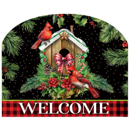 Briarwood Lane Christmas Art Sign 8.25x10.25 Holiday Birdhouse - color: Holiday Birdhouse