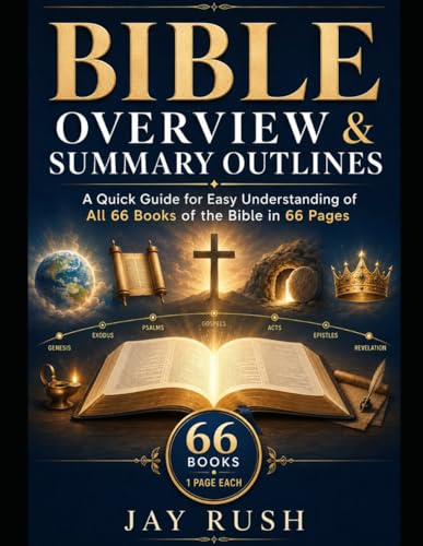Bible Overview and Summary Outlines: A Quick Guide for Easy Understanding of All 66 Books of The Bible in 66 Pages