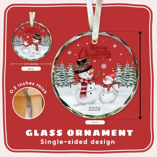 2026 Christmas Ornament - Snowman Christmas Ornaments, Snowman Ornaments - color: Snowman