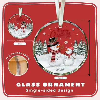 2026 Christmas Ornament - Snowman Christmas Ornaments, Snowman Ornaments - color: Snowman