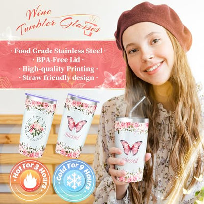 11PCS Christian Gifts for Women Faith, Inspirational Gifts for Women, Pink Birthday Spiritual Religious Basket Set,Self Care Get Well Soon Baskets for Mom,Friends,Wife,Girlfriends Valentine's Day Gift - color: Light Pink