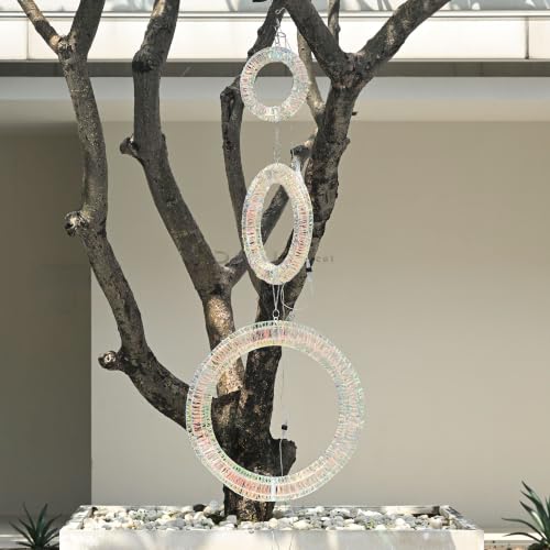Yescom Pre-Lit Christmas Wreath Set 3pc 1700 LED Lighted Holiday Halo Decor - size: 24"+20"+16" Wreath ONLY(3Pack-in-1)