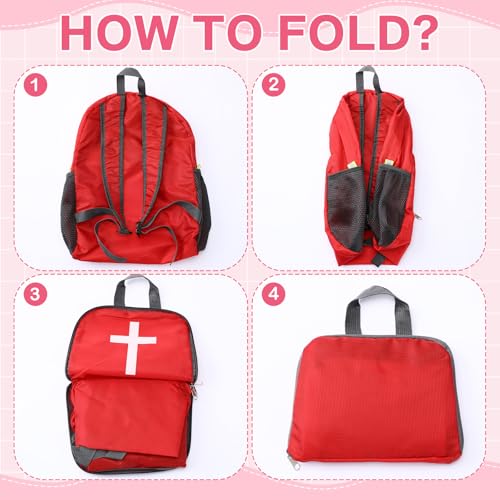 Shinylin 16 Pack Christian Backpacks Bulk, 17" Bible Verse Bags for Kids