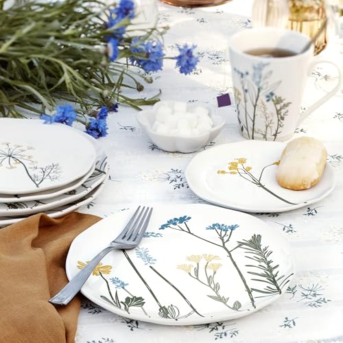 Lenox Wildflowers 4-Piece Tidbit Plates, Dessert Plate Set for 4 - style: Tidbit Plates, Set of 4