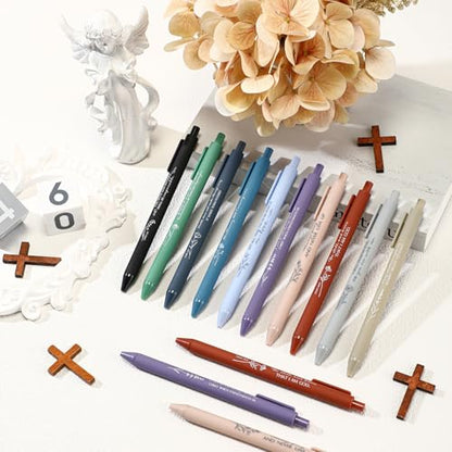 Sayglossy 50 Pcs Christian Pen, Religious Pen Gift, Vivid, English - color: Vivid, style: English