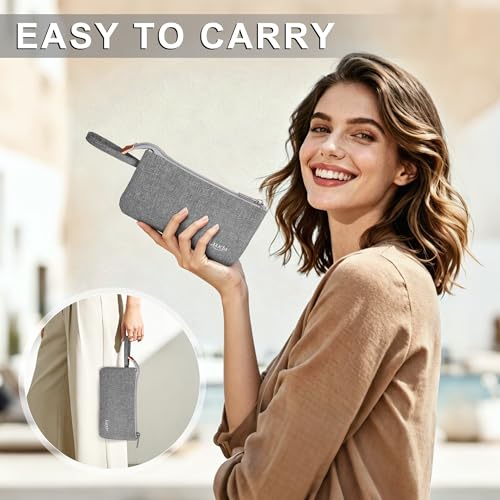 LUXJA Essential Oil Carrying Bag Holds 9 Bottles, Gray - color: Gray, size: double-layer: hold 9 bottles
